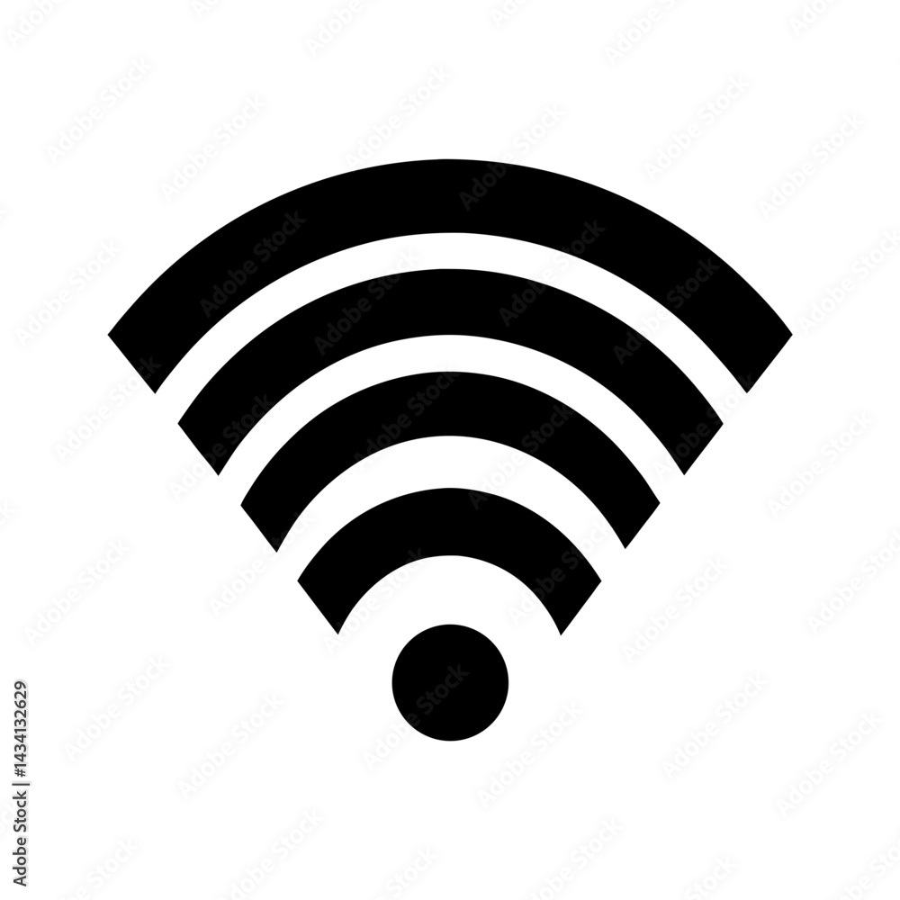 Wifi Symbol Silhouette vector illustrator Wifi Symbol Silhouette vector illustrator