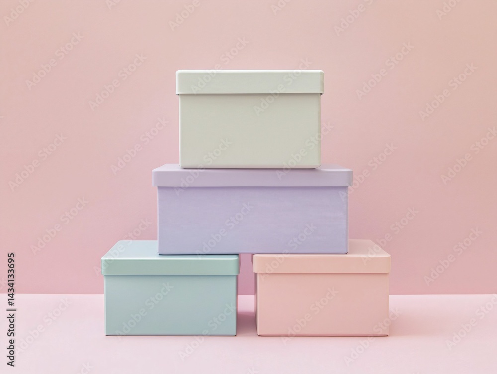 Pastel Gift Boxes Pastel Gift Boxes