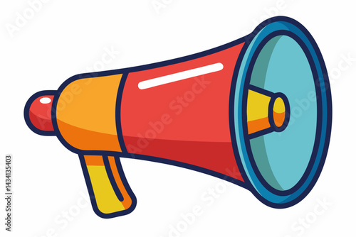 megaphone vector illustration on white background