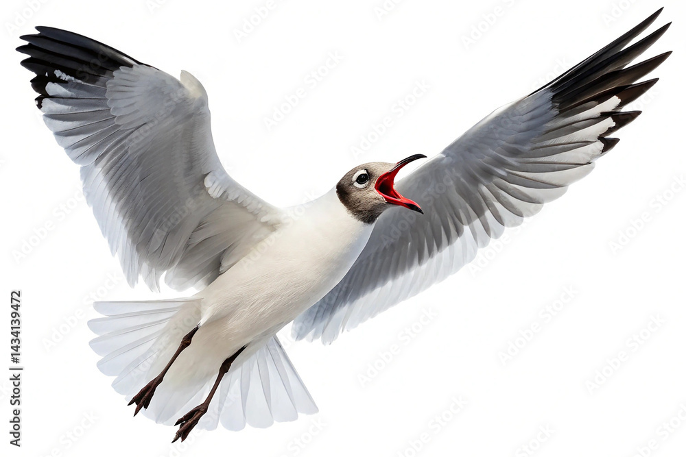 Fototapeta premium laughing-gull-isolated-on-transparent-background- (5)