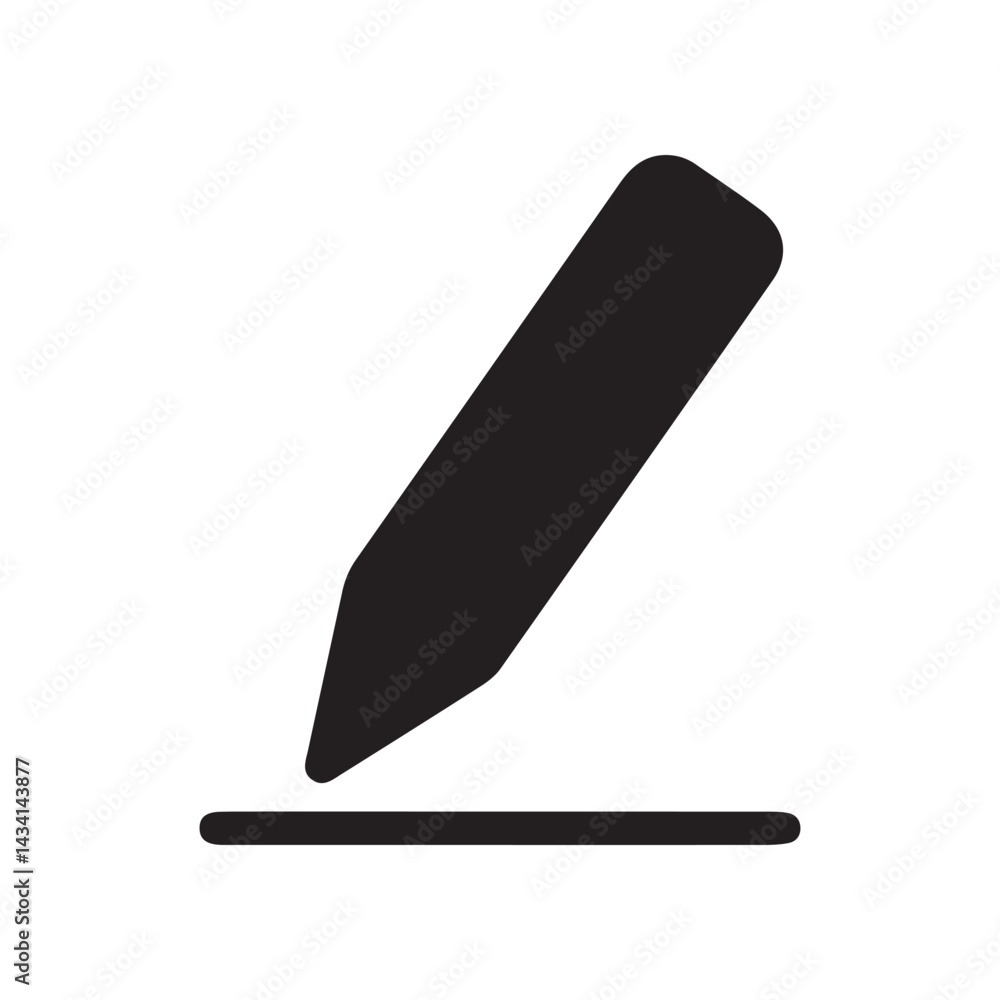 Black Edit icon symbol vector. Edit text icon. Vector Illustration Eps 10 Black Edit icon symbol vector. Edit text icon. Vector Illustration Eps 10