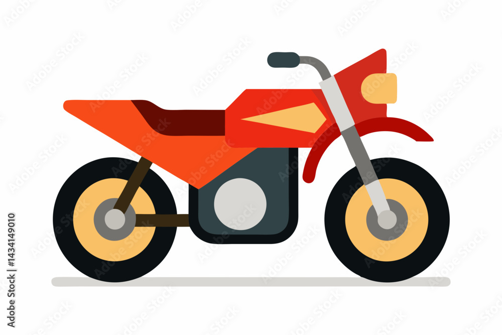toy motorcycle vector illustration on a white background toy motorcycle vector illustration on a white background