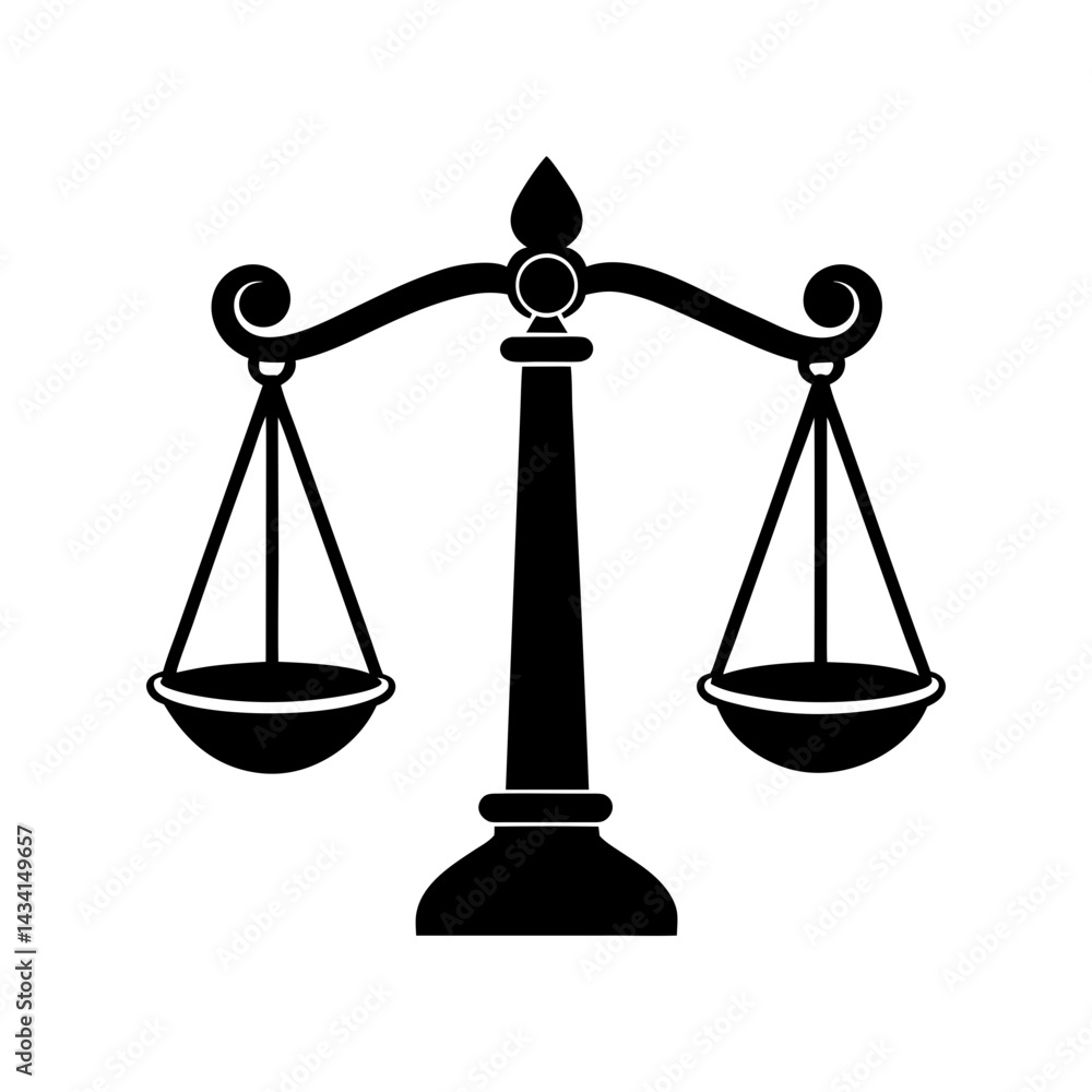 Scales Of Justice Silhouette Scales Of Justice Silhouette