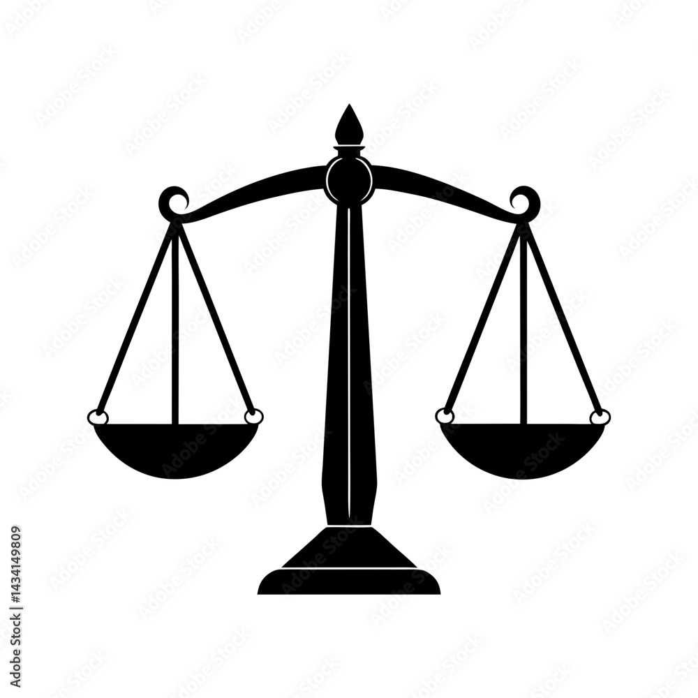 Scales Of Justice Silhouette Scales Of Justice Silhouette