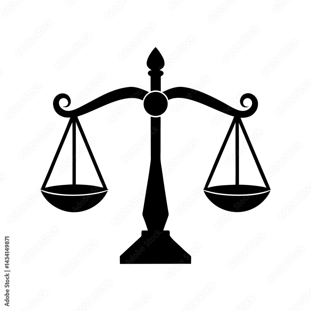 Scales Of Justice Silhouette Scales Of Justice Silhouette