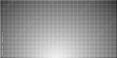Half tone gradient. Dotted gradient, fine dot spraying and halftone dotted background seamless horizontal geometric pattern vector template set. vector illustration