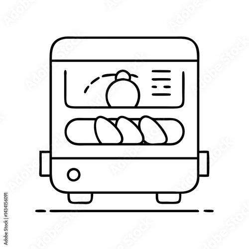 incubator icon, incubator line art - simple line art of incubator, perfect for incubator logos and icons