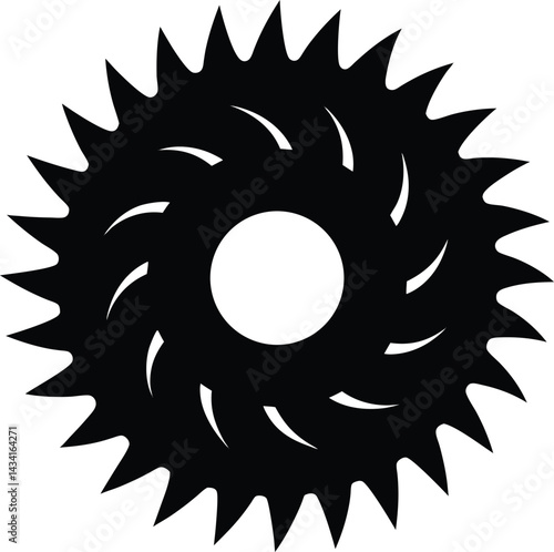 circular saw blade isolated on white