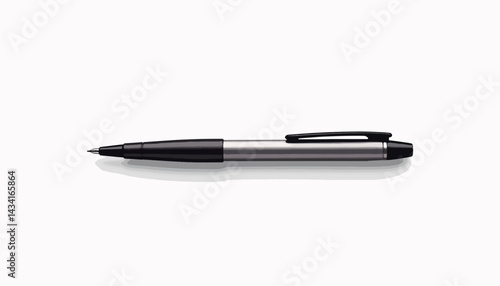 Wallpaper Mural Sleek silver pen on minimalist desk, modern design concept Torontodigital.ca