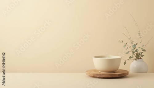 Wallpaper Mural Serene candle setup with subtle decor elements. Torontodigital.ca