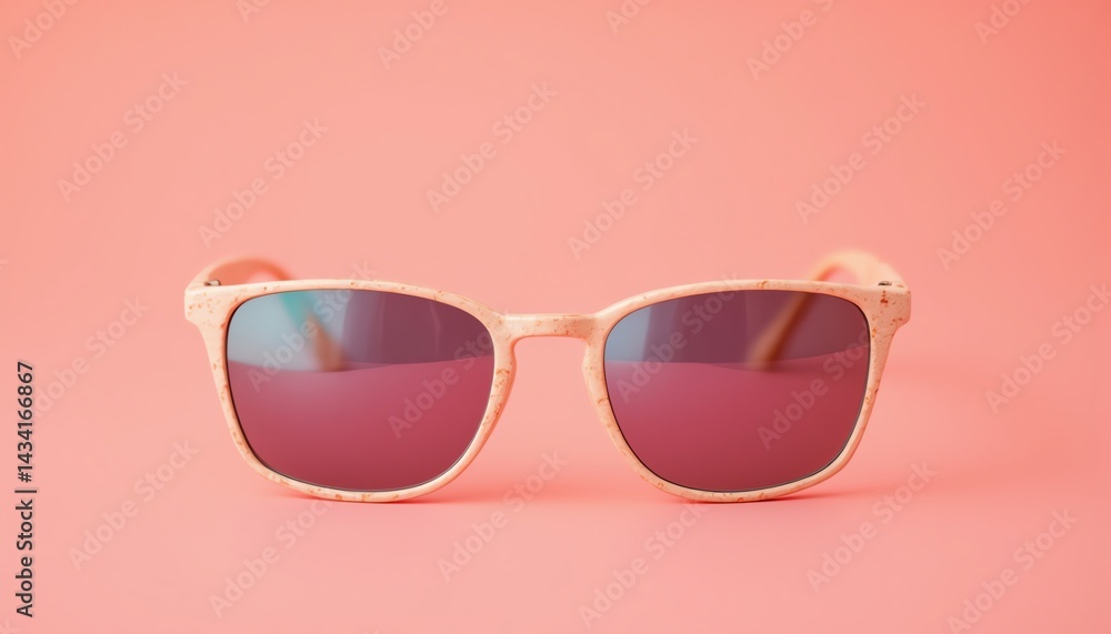 Stylish sunglasses on a pink background. Stylish sunglasses on a pink background.