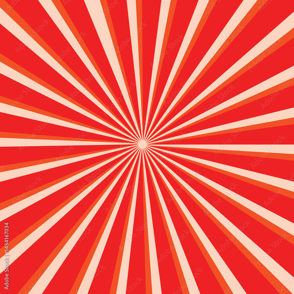 Fototapeta premium abstract red thin to thick sunrise line pattern suitable for background.