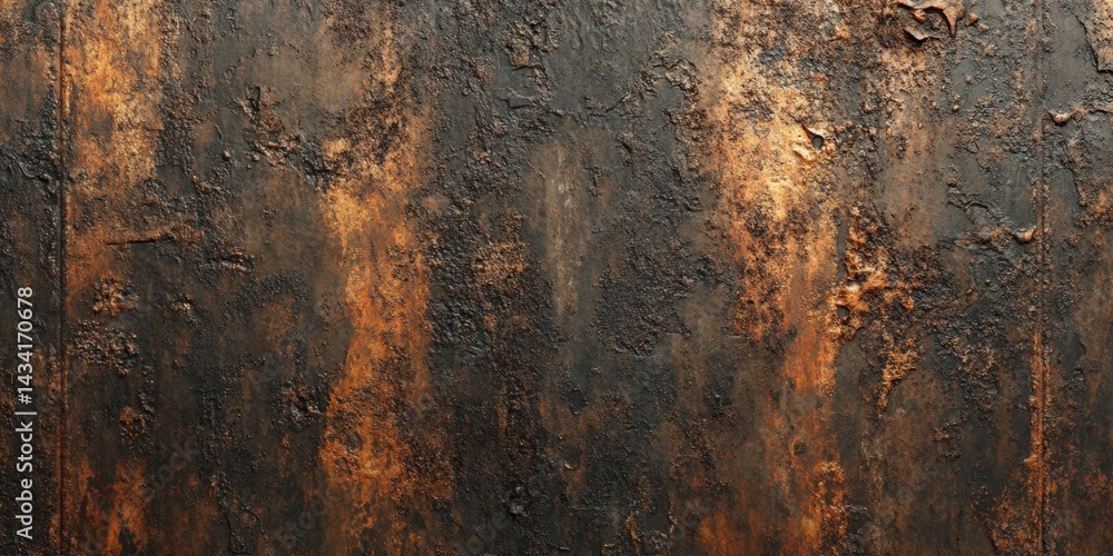 Rustic Copper-Bronze Textured Surface Art Rustic Copper-Bronze Textured Surface Art