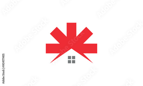 a graphic image with a home emergency theme, on a white background. vector graphic base.