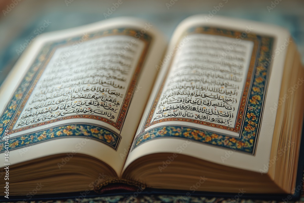 Obraz premium Quran. AI generated illustration.