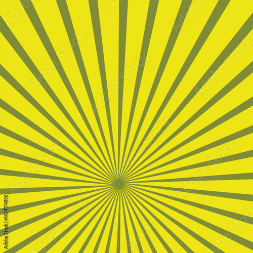Vintage Comic Background Yellow Dark Color With Soft Light Sun Burst and Dots. Halftone Style. Latar belakang komik seni pop Cocok Untuk Background