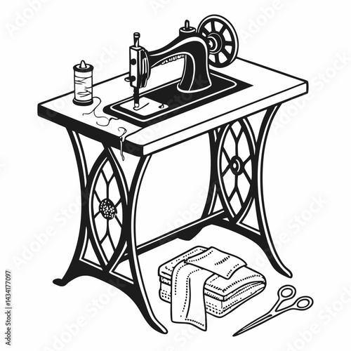 old sewing machine