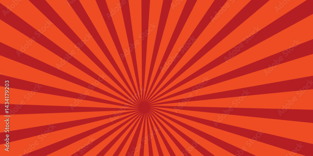 Fototapeta premium Sunburst Red and Dark Red Background Texture for Graphic Design