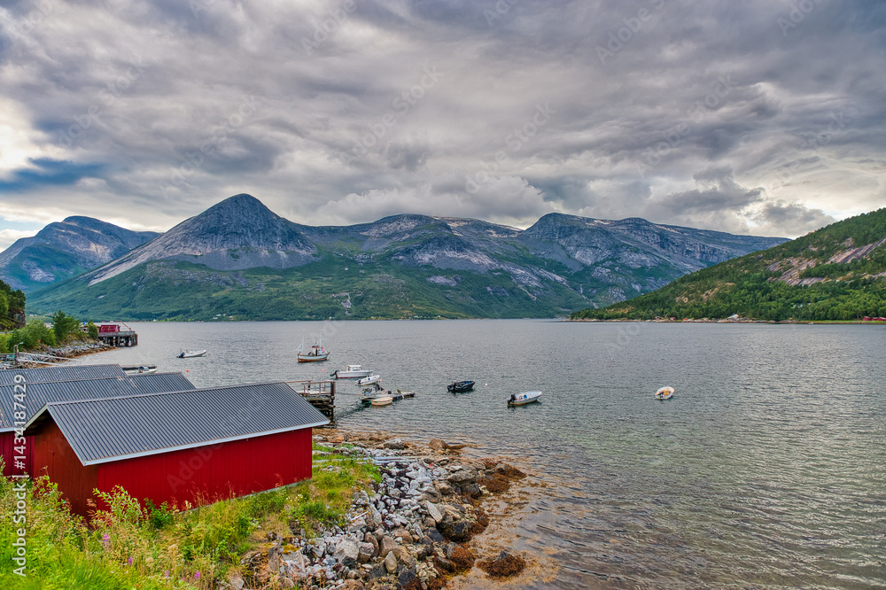 Morsvikbotn or Morsvik or Murgos is a small village located in the northern part of Sørfold Municipality in Nordland county, Norway.