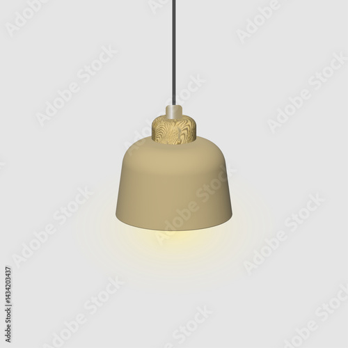 Hanging lamp,realistic design.