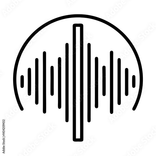 Vector illustration of a black audio mixer panel, a tool for sound equipment, over an abstract color background