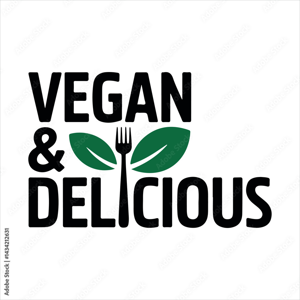 Fototapeta premium Vegan & Delicious 