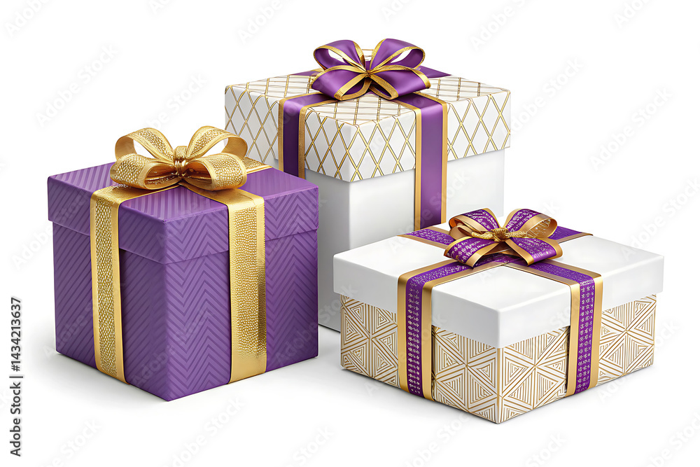 Fototapeta premium 3D Cartoon Gift Boxes 