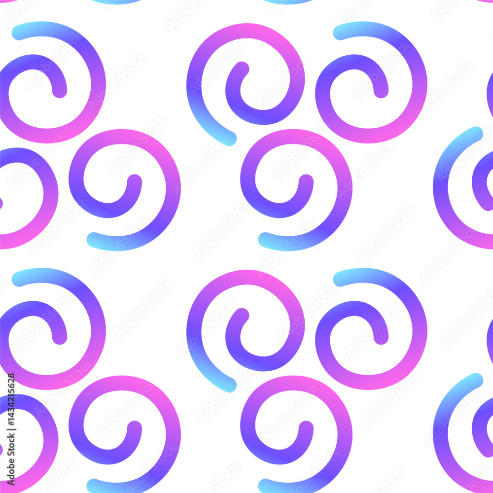 Seamless pattern of colorful gradient abstract spiral lines Seamless pattern of colorful gradient abstract spiral lines