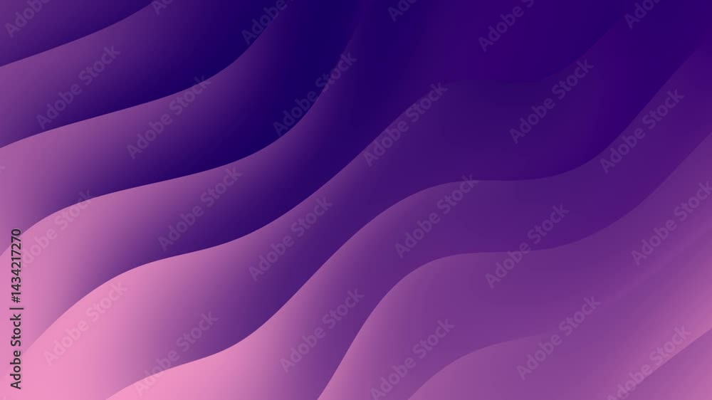 Animación abstracta de ondas y curvas en movimiento suave y fluido, con un gradiente colorido y una estética minimalista, moderna y premium.