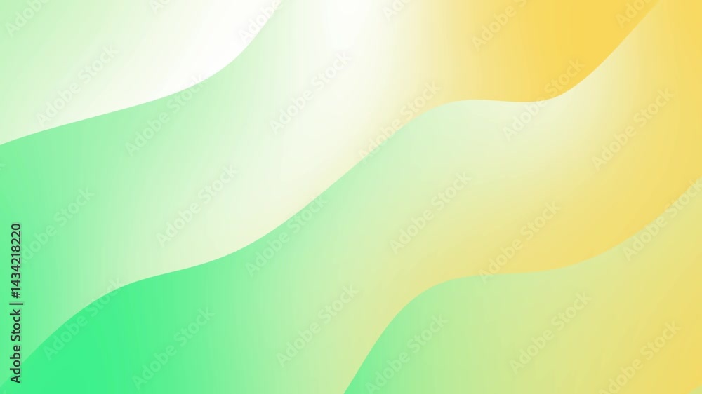 Animación abstracta de ondas y curvas en movimiento suave y fluido, con un gradiente colorido y una estética minimalista, moderna y premium.