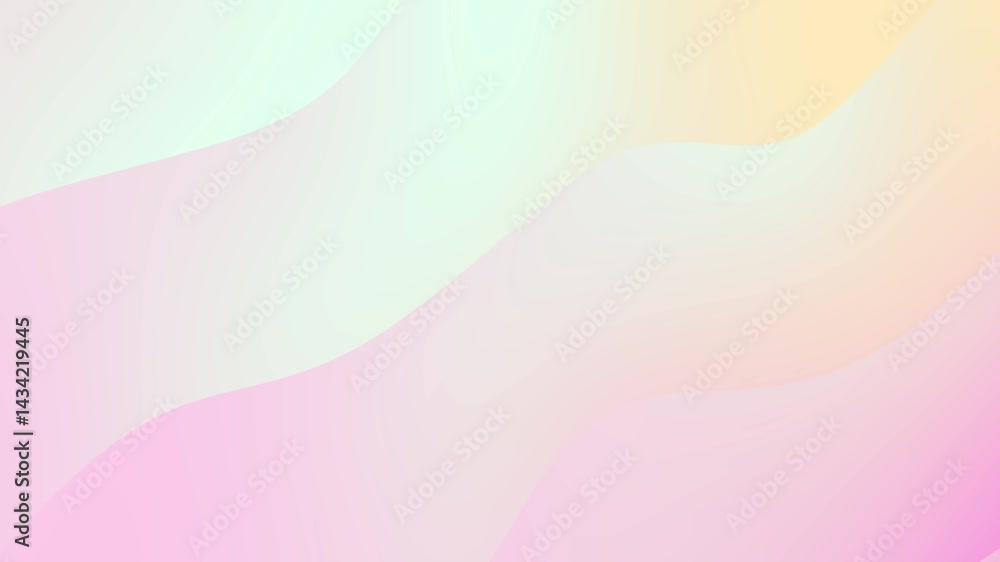 Animación abstracta de ondas y curvas en movimiento suave y fluido, con un gradiente colorido y una estética minimalista, moderna y premium.