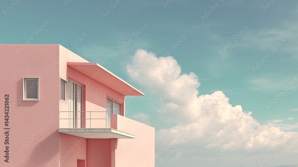 Pastel Pink Modern Home Pastel Pink Modern Home