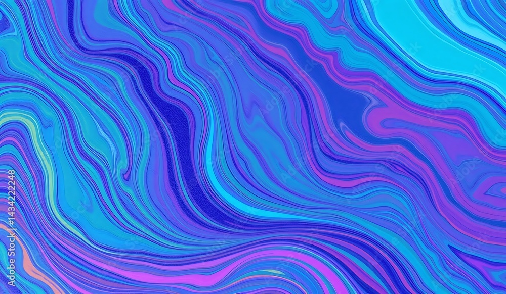 Abstract fluid art background with swirling patterns in shades of blue and purple Abstract fluid art background with swirling patterns in shades of blue and purple