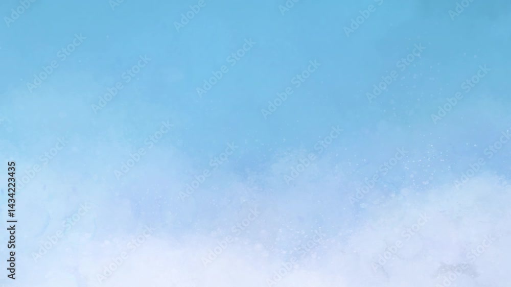 Abstract cloudy watercolor blue sky looping animation background Abstract cloudy watercolor blue sky looping animation background