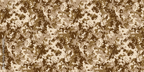 Abstract desert camouflage pattern.  Versatile digital texture ideal for backgrounds, textiles, military themes, or conceptual design projects.