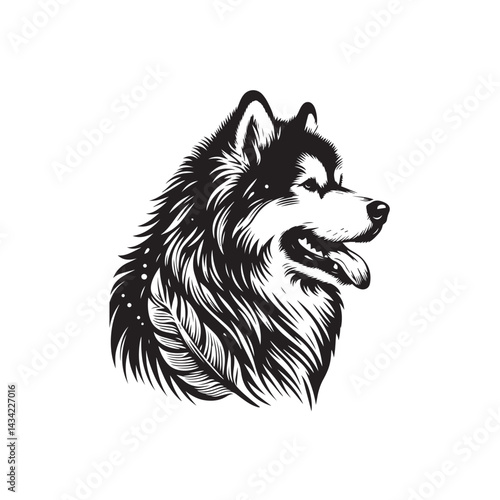 vector illustration of a dog