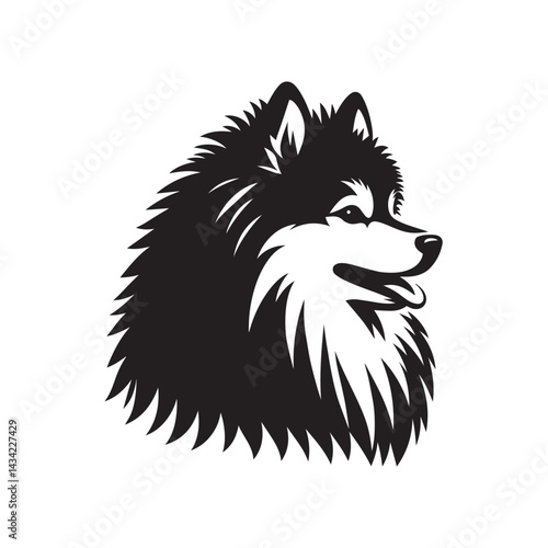 vector illustration of a dog