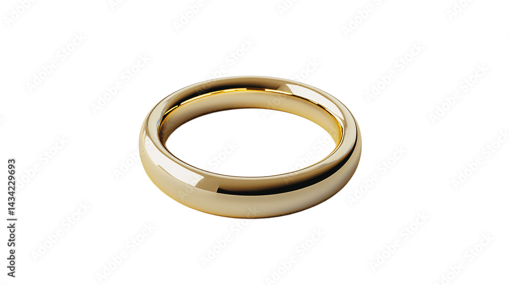 High-resolution image of a single file ring, centered on white background with no other objects --ar 16:9 High-resolution image of a single file ring, centered on white background with no other objects --ar 16:9