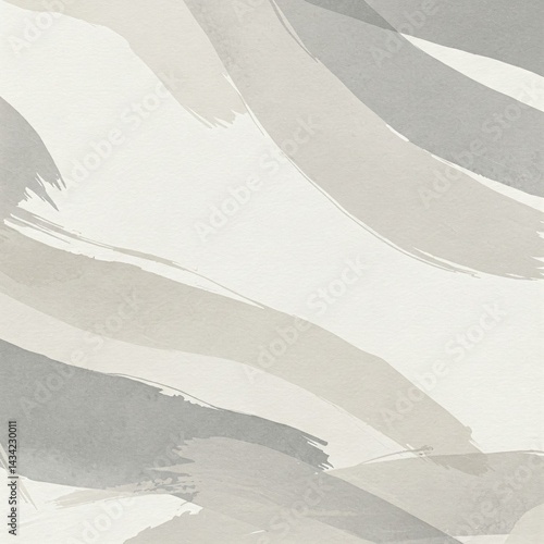 Japandi Wallpaper Watercolor Brushstroke Effect Minimalistic Soft Tones
