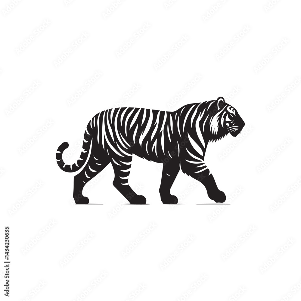 Obraz premium tiger vector illustration