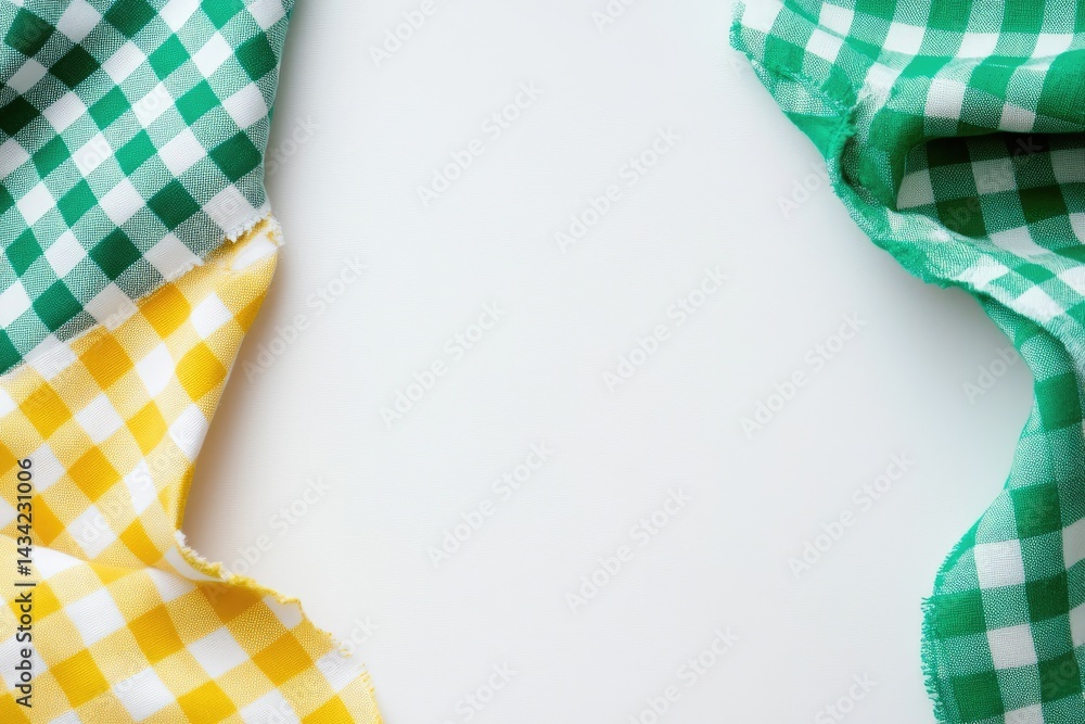 Checkered Fabric Border Checkered Fabric Border