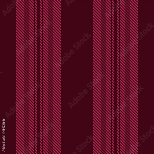 Jriental textile vector background, designer lines texture fabric. Vcratched seamless vertical stripe pattern in dark and temptation colors.