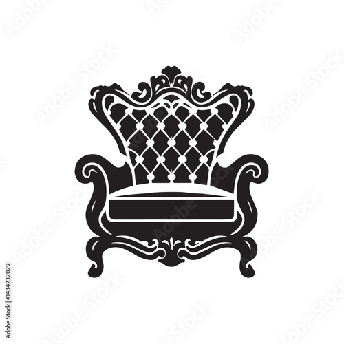 golden luxury armchair