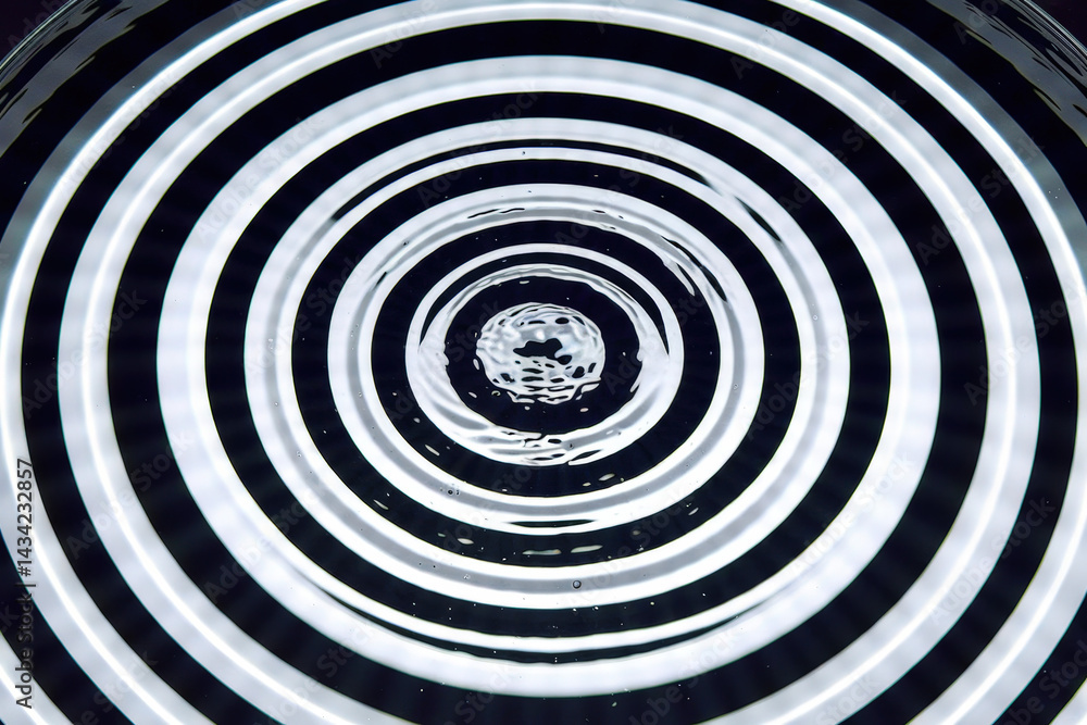 Obraz premium Abstract Scientific Water Wave Pattern