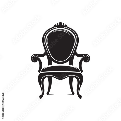 black leather armchair