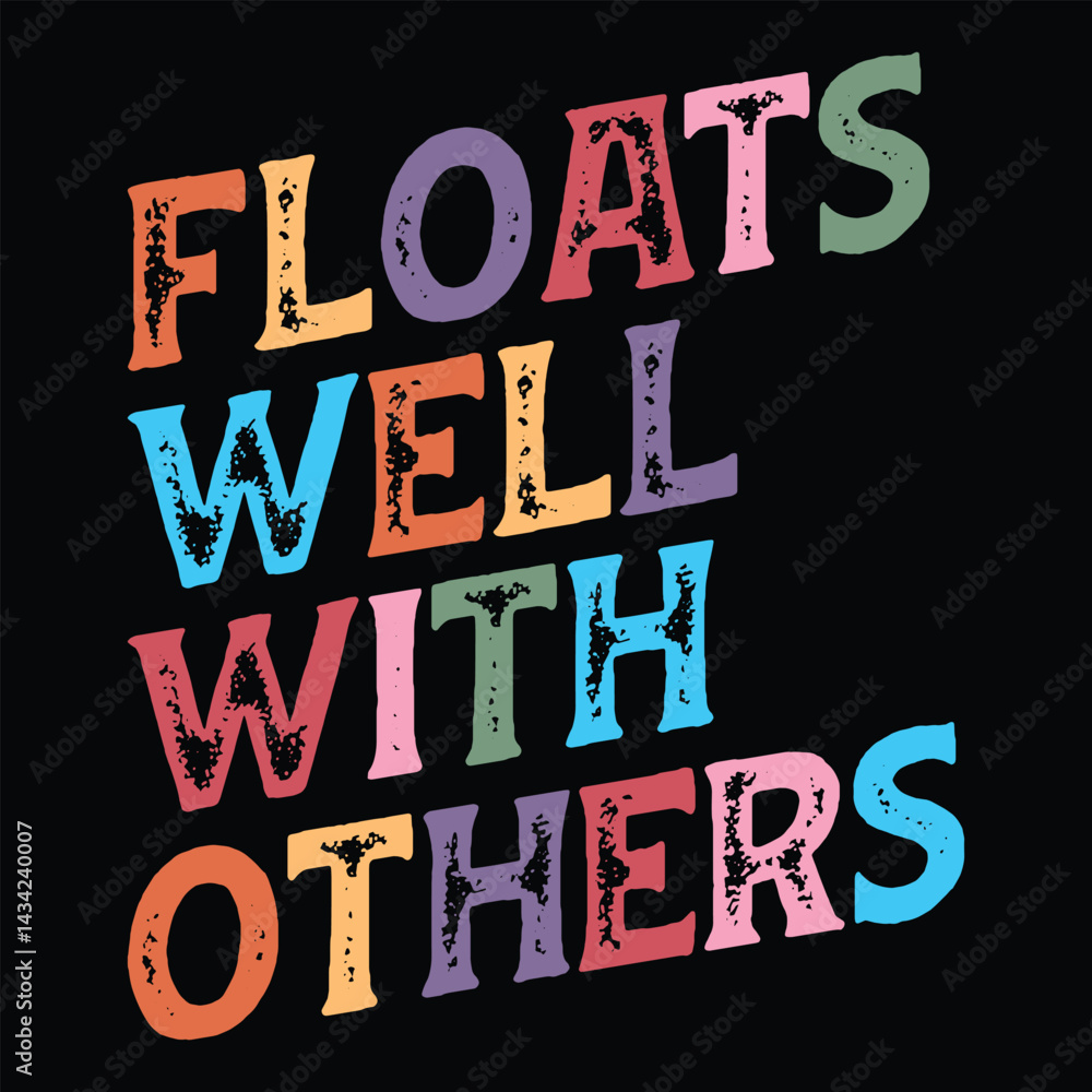 Fototapeta premium Floats Well with Others