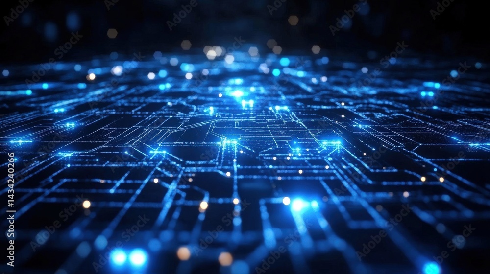 Obraz premium Abstract Circuit Board Technology