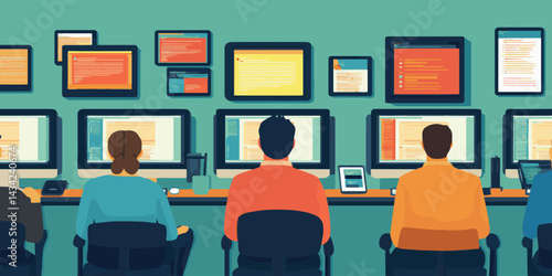 empty seats in a conference room