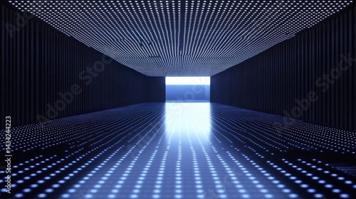Futuristic LED Tunnel Pathway photo