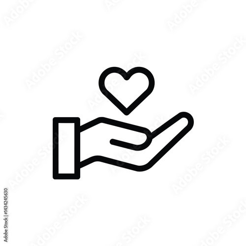 Care and support icon eps